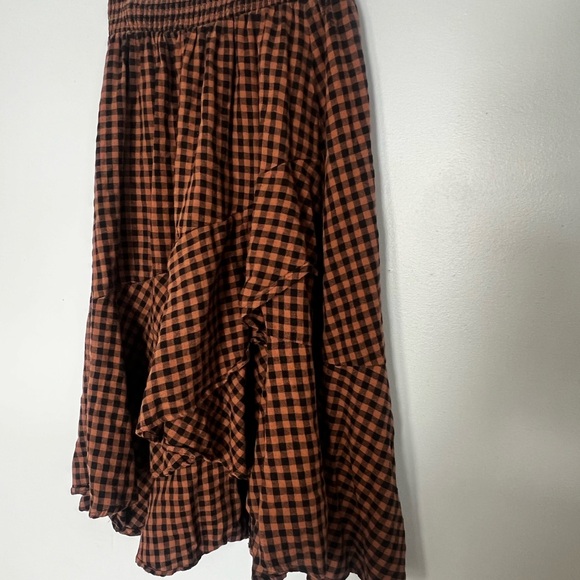 Plaid Checked Maternity Skirt - Picture 5 of 5